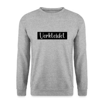 Verkleidet Karneval - Unisex Pullover - Weißgrau meliert - Vorne - Alina (178cm) & Michal (187cm)