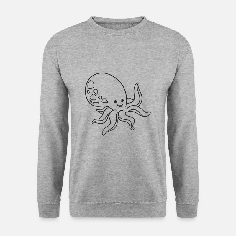 Octopus, squid, gift, gift idea - Unisex Sweatshirt - salt & pepper