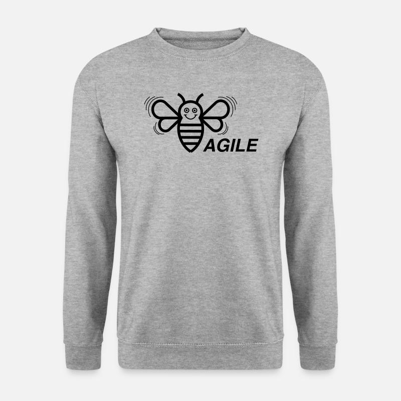 (E) Agile - Unisex Sweatshirt - salt & pepper