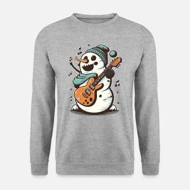 Bear Bookworm - Unisex Pullover - Weißgrau meliert