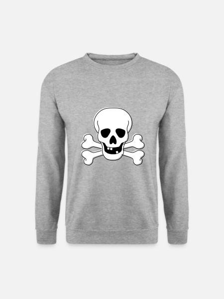 crâne - Sweat-shirt Unisexe - gris chiné