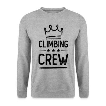 Climbing Crew - Unisex Sweatshirt - salt & pepper - Front - Alina (178cm) & Michal (187cm)