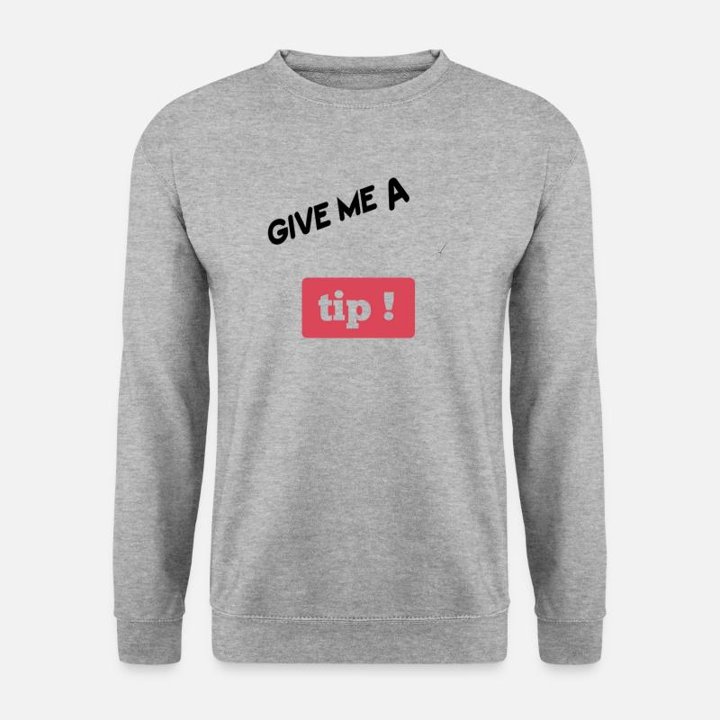 YOUTUBE-Tipps - Unisex Pullover - Weißgrau meliert