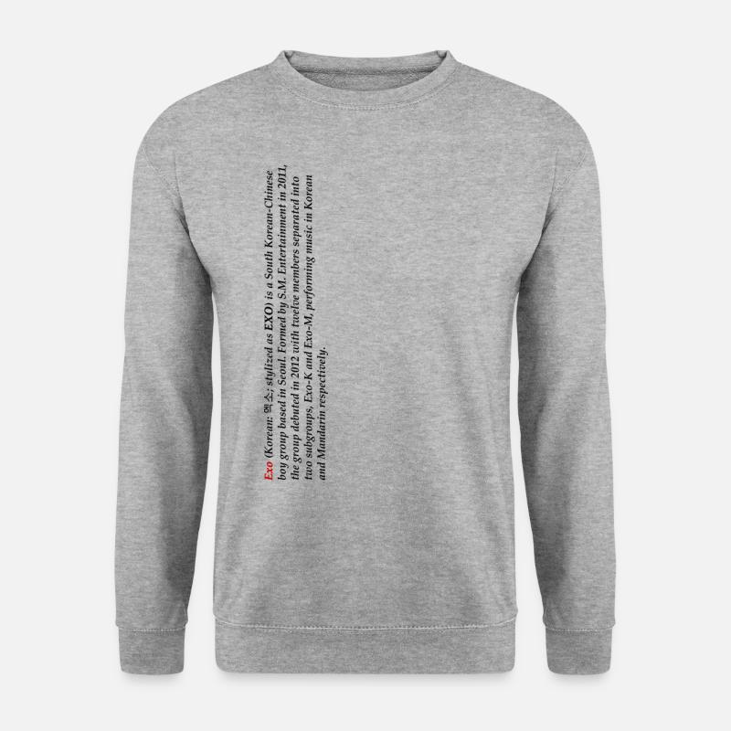 Who is Exo - Unisex Pullover - Weißgrau meliert