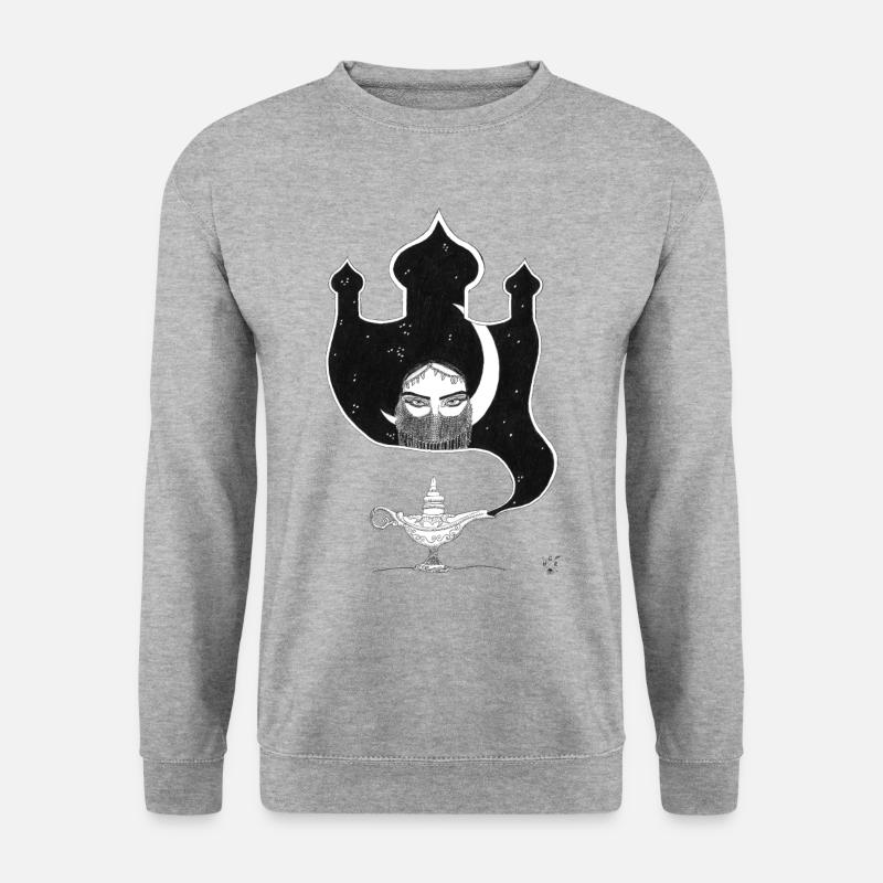 1001 Nacht - Unisex Pullover - Weißgrau meliert