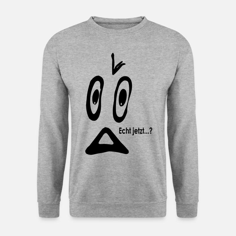 Smiley Really now ...? - Unisex Sweatshirt - salt & pepper