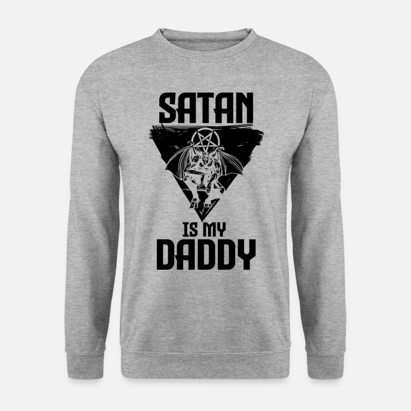 Satanismus - Unisex Pullover - Weißgrau meliert