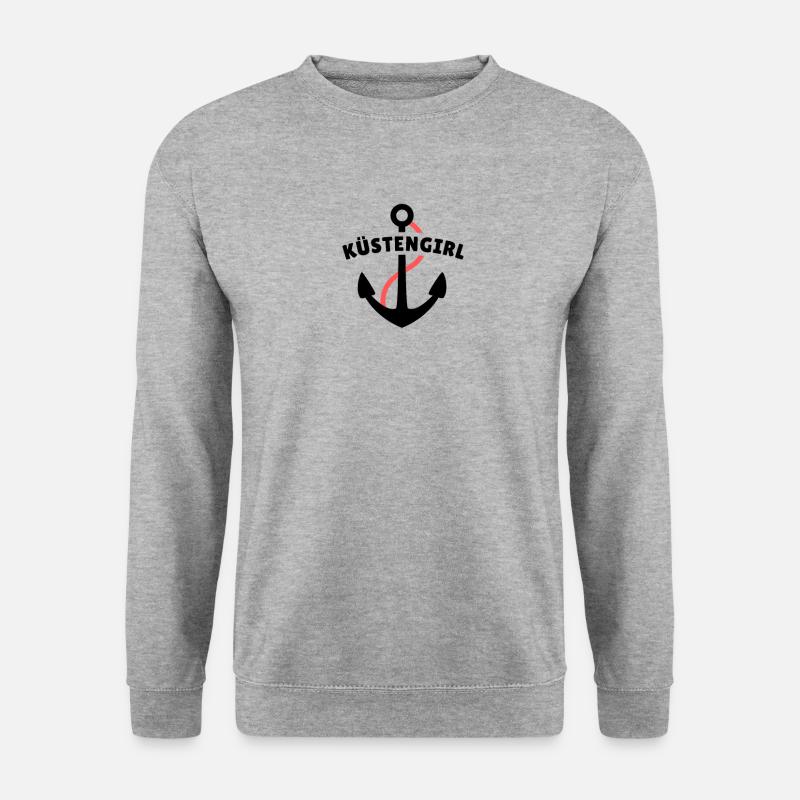 Küstengirl - Unisex Pullover - Weißgrau meliert
