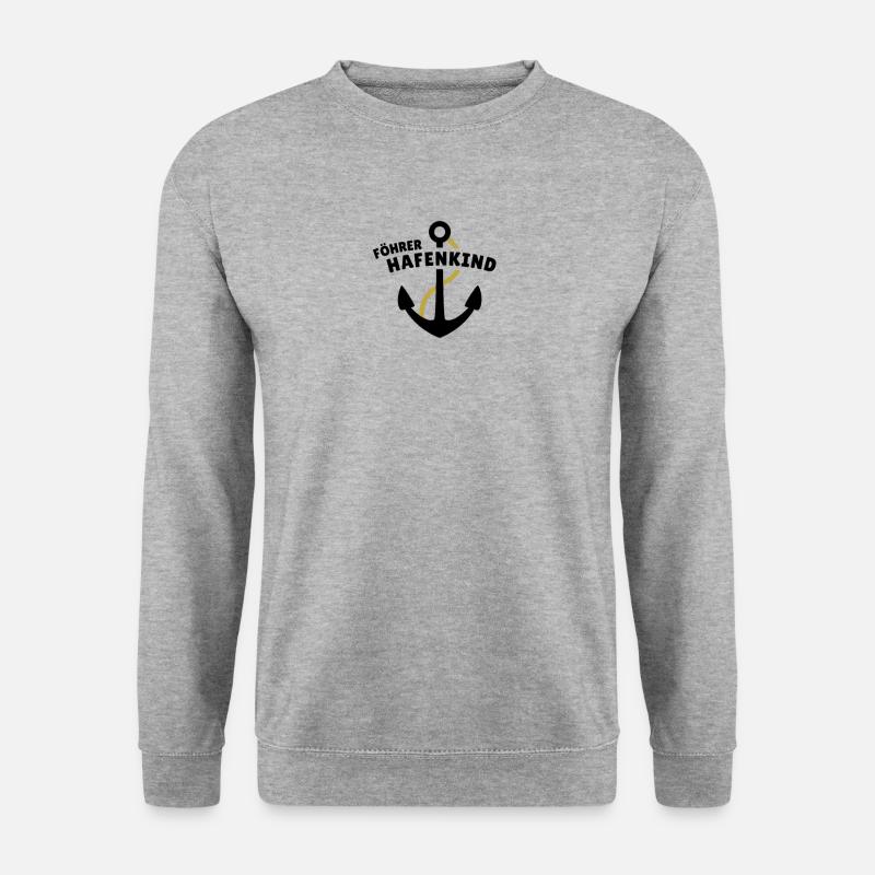 Föhrer Hafenkind - Unisex Pullover - Weißgrau meliert