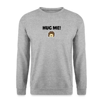 Hug me! - Unisex Sweatshirt - salt & pepper - Front - Alina (178cm) & Michal (187cm)