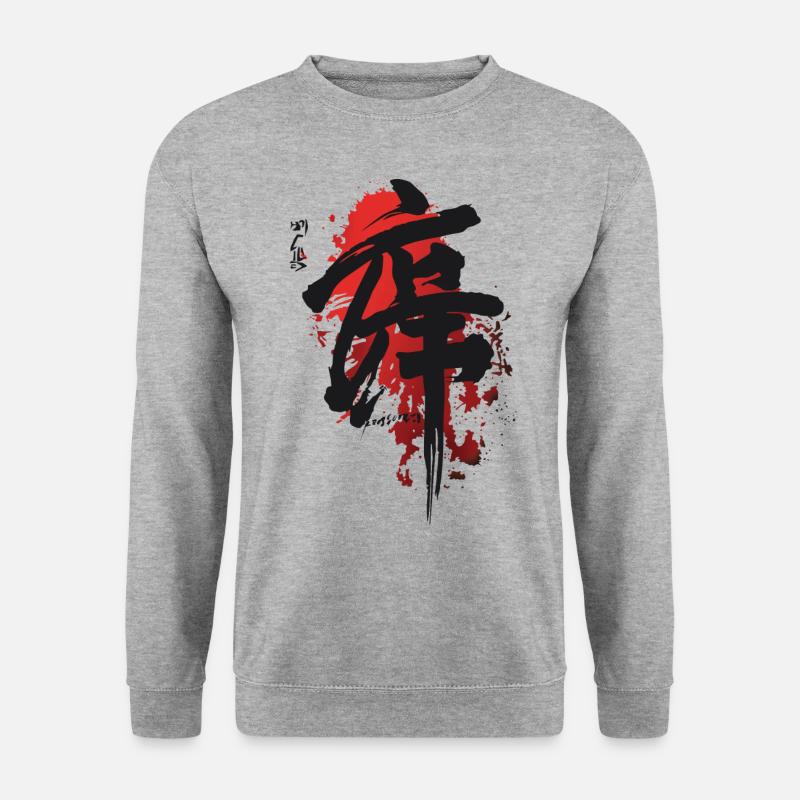 Japan brev - Unisex sweater - hvidgrå meleret