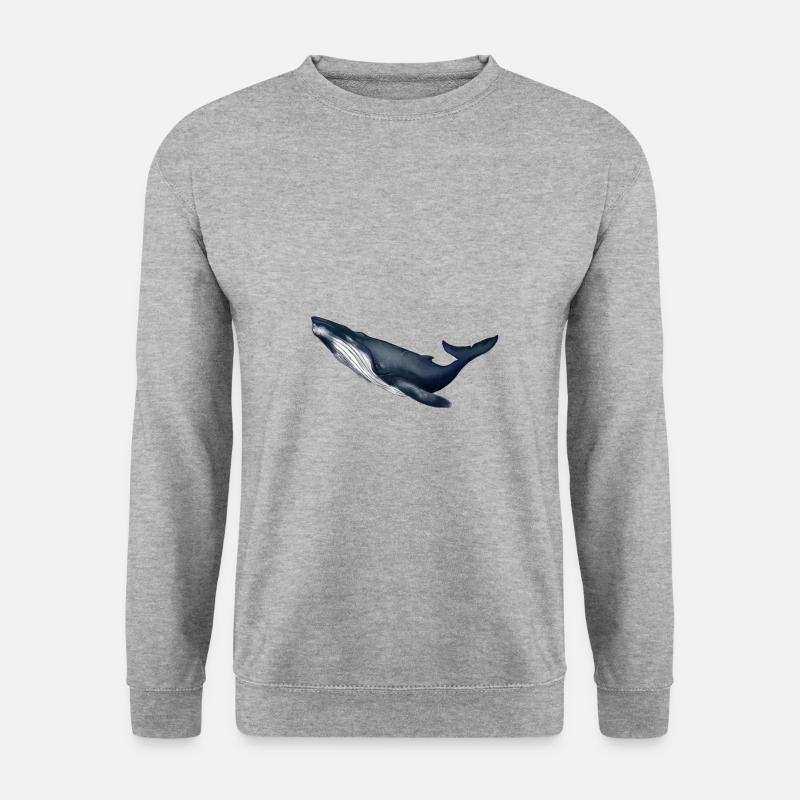 Wale - Unisex Pullover - Weißgrau meliert