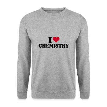 J’aime la chimie Professeur de chimie - Sweat-shirt Unisexe - gris chiné - Devant - Alina (178cm) & Michal (187cm)