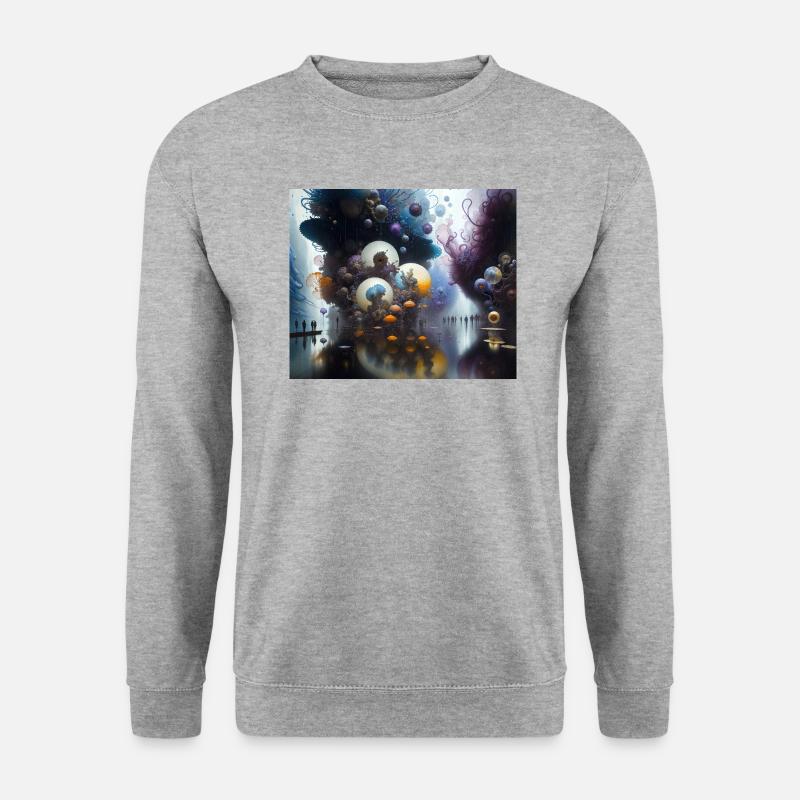 Reise in Actarus #2 - Unisex Pullover - Weißgrau meliert