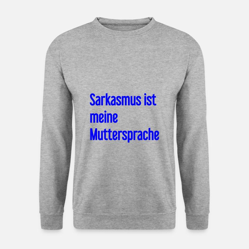 Sarkasmus-Profi - Unisex Pullover - Weißgrau meliert