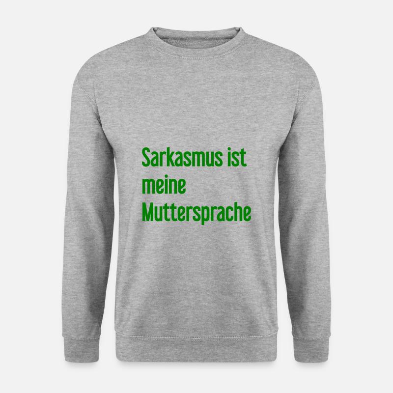 Sarkasmus-Profi - Unisex Pullover - Weißgrau meliert