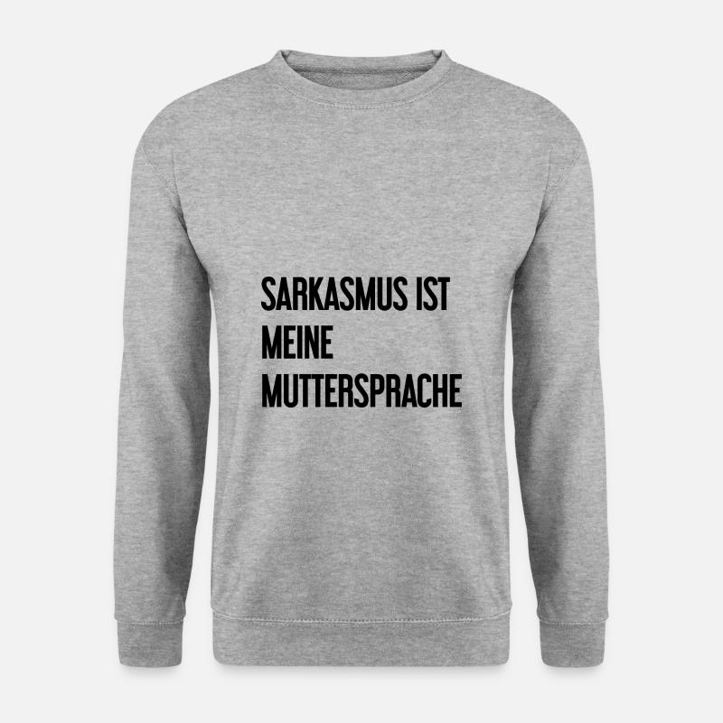 Sarkasmus-Profi - Unisex Pullover - Weißgrau meliert