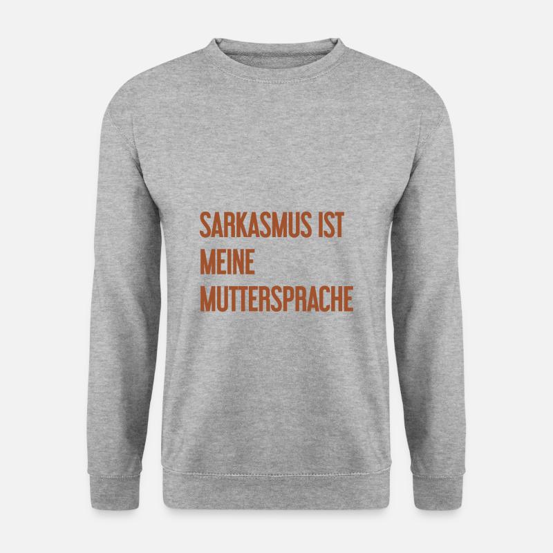 Sarkasmus-Profi - Unisex Pullover - Weißgrau meliert