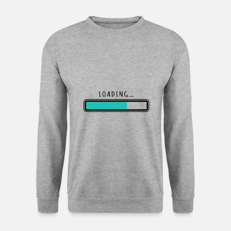 Loading Bar Personalisierung - Unisex Pullover - Weißgrau meliert