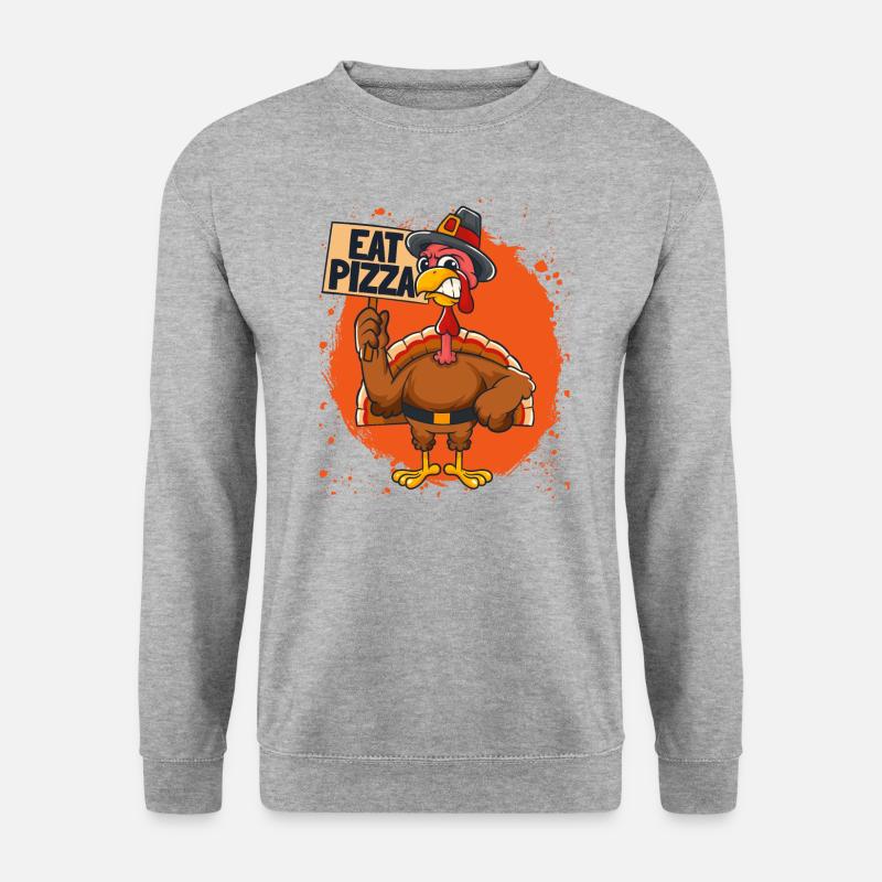 Eat Pizza Thanksgiving - Unisex Sweatshirt - salt & pepper