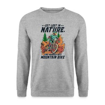 VTT VTT Descente VTT - Sweat-shirt Unisexe - gris chiné - Devant - Alina (178cm) & Michal (187cm)
