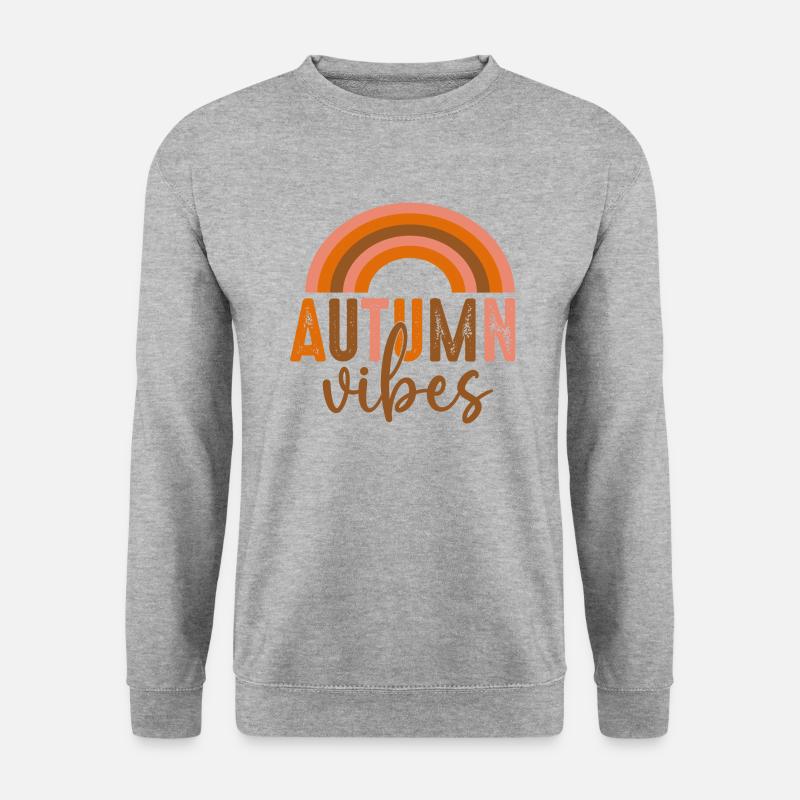Herbststimmung - Unisex Pullover - Weißgrau meliert