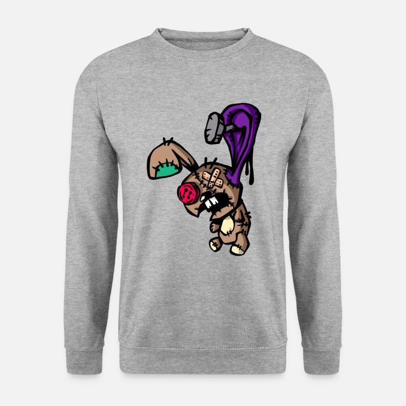 Voodoo Rabbit Paque Doll - Unisex Sweatshirt - salt & pepper