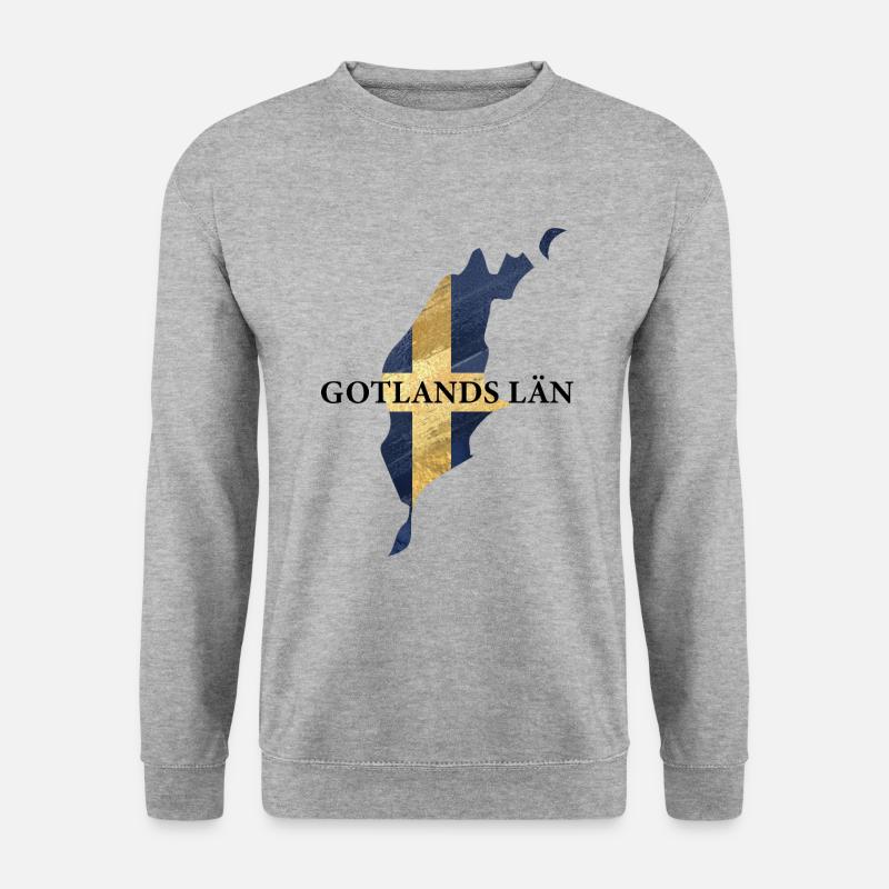 SCHWEDEN GOTLANDS LÄN - Unisex Pullover - Weißgrau meliert