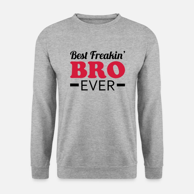 Bro - Unisex Pullover - Weißgrau meliert