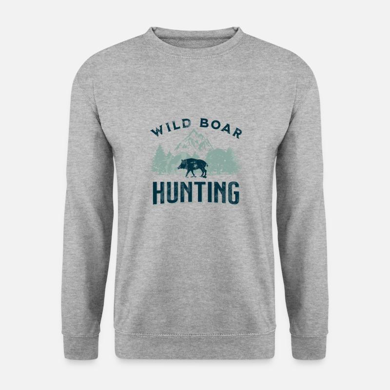 Hog Hunter - Unisex Pullover - Weißgrau meliert