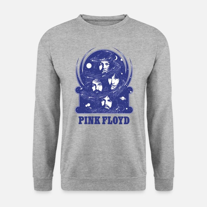 Pink Floyd Logo Und Band - Unisex Pullover - Weißgrau meliert