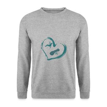 Climbing Mountaineering Mountaineering Mountaineering Vintage - Unisex Sweatshirt - salt & pepper - Front - Alina (178cm) & Michal (187cm)