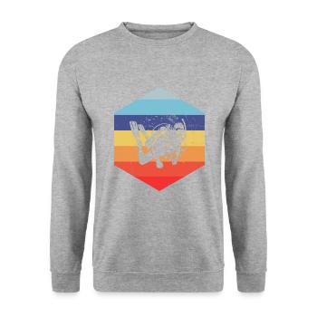 Diver Diver Plongée Femme Scuba Diver - Sweat-shirt Unisexe - gris chiné - Devant - Alina (178cm) & Michal (187cm)