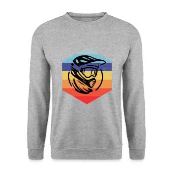 Cycliste Femme VTT Mountainbik - Sweat-shirt Unisexe - gris chiné - Devant - Alina (178cm) & Michal (187cm)
