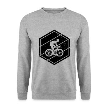 Vélo de route Vélo de route Vélo de route pour hommes Vélo de route - Sweat-shirt Unisexe - gris chiné - Devant - Alina (178cm) & Michal (187cm)