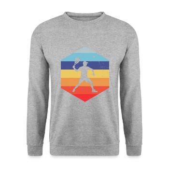 Pickleball Pickleball Games Racquetball Games - Unisex Sweatshirt - salt & pepper - Front - Alina (178cm) & Michal (187cm)