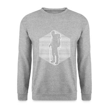 Climber Bloc Escalade Homme Bloc - Sweat-shirt Unisexe - gris chiné - Devant - Alina (178cm) & Michal (187cm)