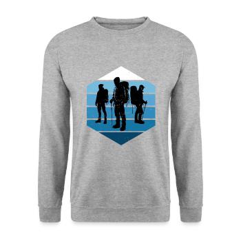 Women's Climbing Bouldering Bouldering Climbing - Unisex Sweatshirt - salt & pepper - Front - Alina (178cm) & Michal (187cm)