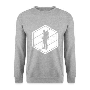 Escalade Femmes Escalade de bloc - Sweat-shirt Unisexe - gris chiné - Devant - Alina (178cm) & Michal (187cm)