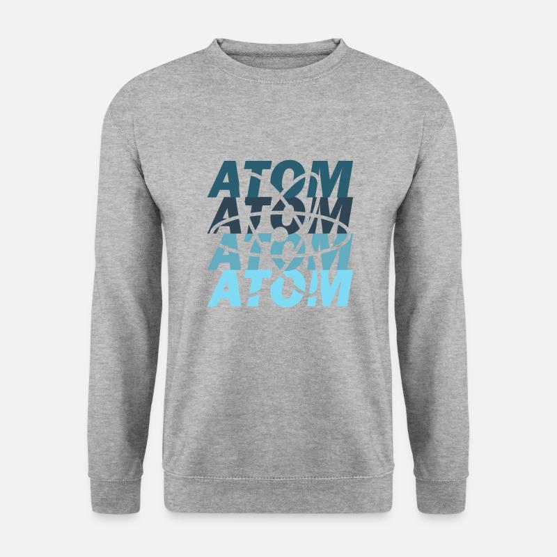 Atom - Unisex Pullover - Weißgrau meliert