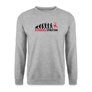 Football Accessories Gift Idea Football Fan - Unisex Sweatshirt - salt & pepper - Front - Alina (178cm) & Michal (187cm)