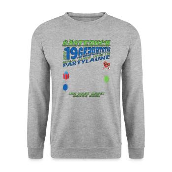 Livre d’or 19e anniversaire homme et femme - Sweat-shirt Unisexe - gris chiné - Devant - Alina (178cm) & Michal (187cm)