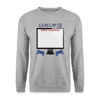 Livre d’or 19e anniversaire homme et femme - Sweat-shirt Unisexe - gris chiné - Devant - Alina (178cm) & Michal (187cm)