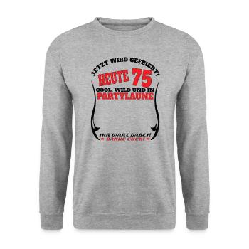 75e anniversaire homme et femme livre d’or - Sweat-shirt Unisexe - gris chiné - Devant - Alina (178cm) & Michal (187cm)
