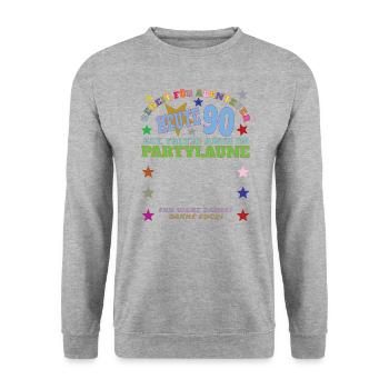 Livre d’or homme et femme 90e anniversaire - Sweat-shirt Unisexe - gris chiné - Devant - Alina (178cm) & Michal (187cm)