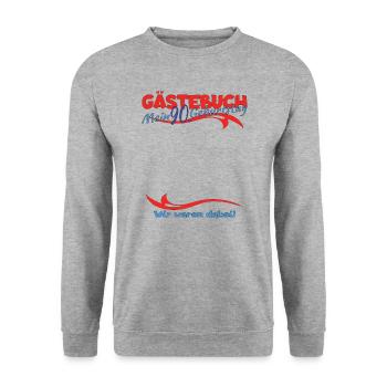 Livre d’or homme et femme 90e anniversaire - Sweat-shirt Unisexe - gris chiné - Devant - Alina (178cm) & Michal (187cm)