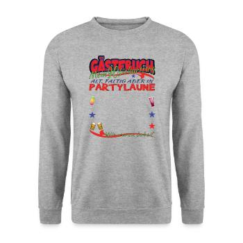 Livre d'or du mari et de la femme du 90e anniversaire - Sweat-shirt Unisexe - gris chiné - Devant - Alina (178cm) & Michal (187cm)