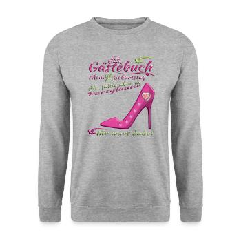 Livre d'or du mari et de la femme du 90e anniversaire - Sweat-shirt Unisexe - gris chiné - Devant - Alina (178cm) & Michal (187cm)