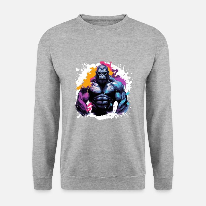Gorilla Bodybuilding Beast - Unisex Sweatshirt - salt & pepper