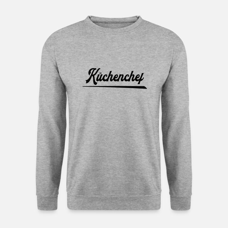 Küchenchef Koch Chefkoch Chef de cuisine - Unisex Pullover - Weißgrau meliert